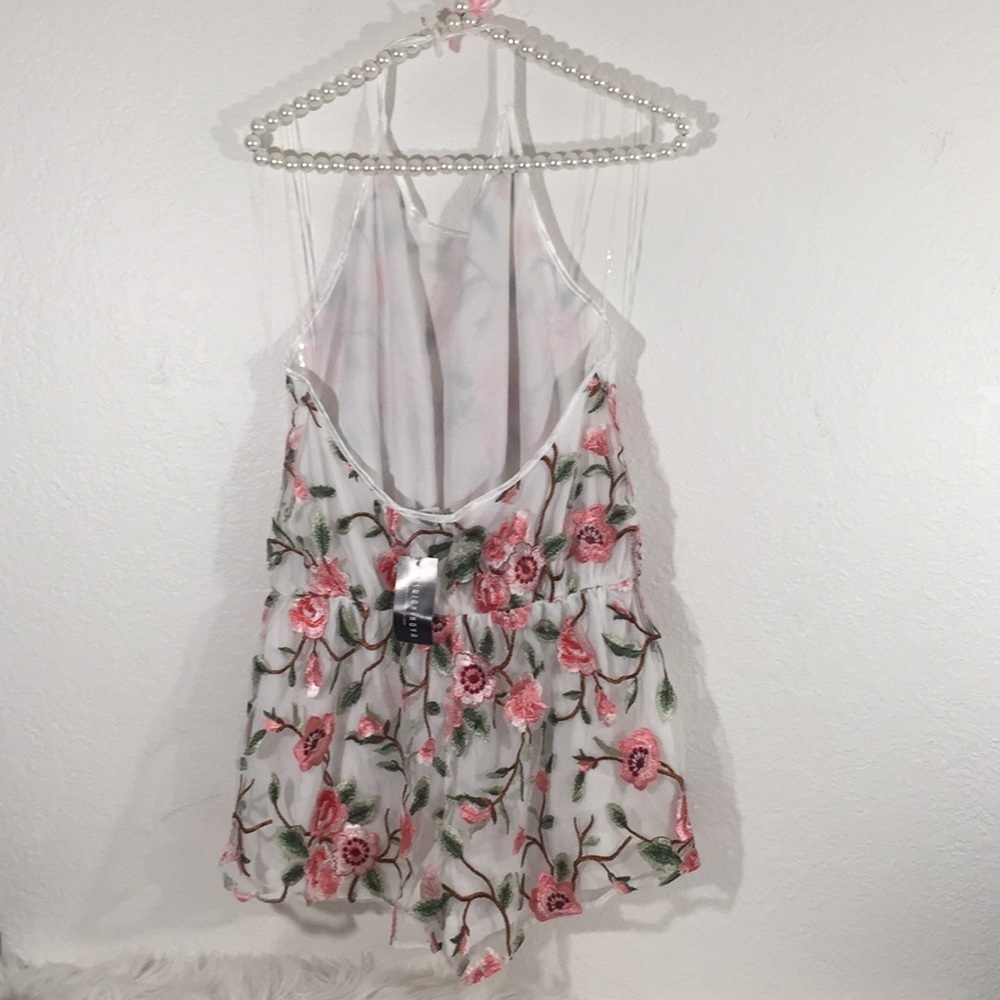 Fashion Nova Vines And Climbers Romper Floral L - Picture 9 of 12